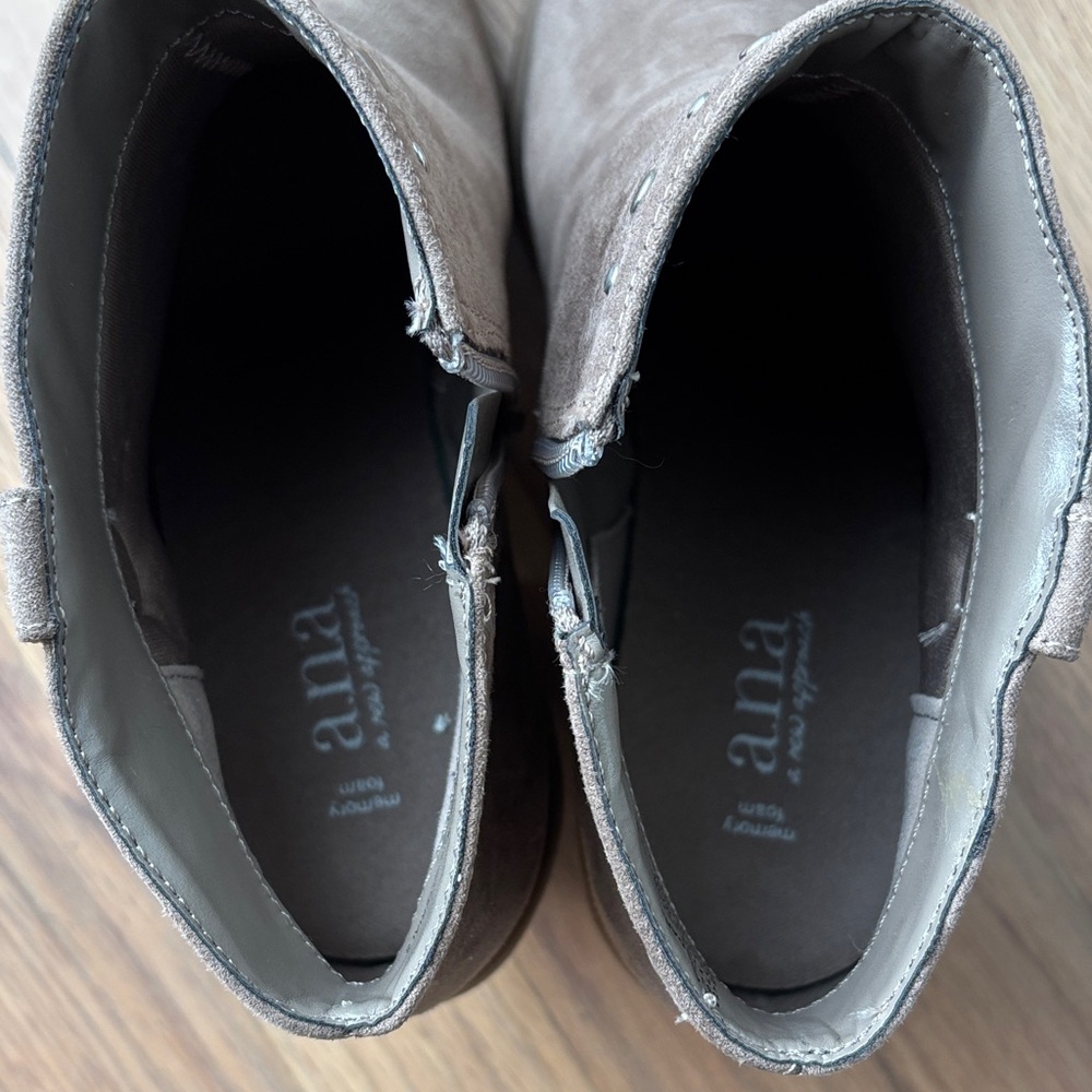a.n.a Taupe Studded Ankle Booties - Picture 9 of 14